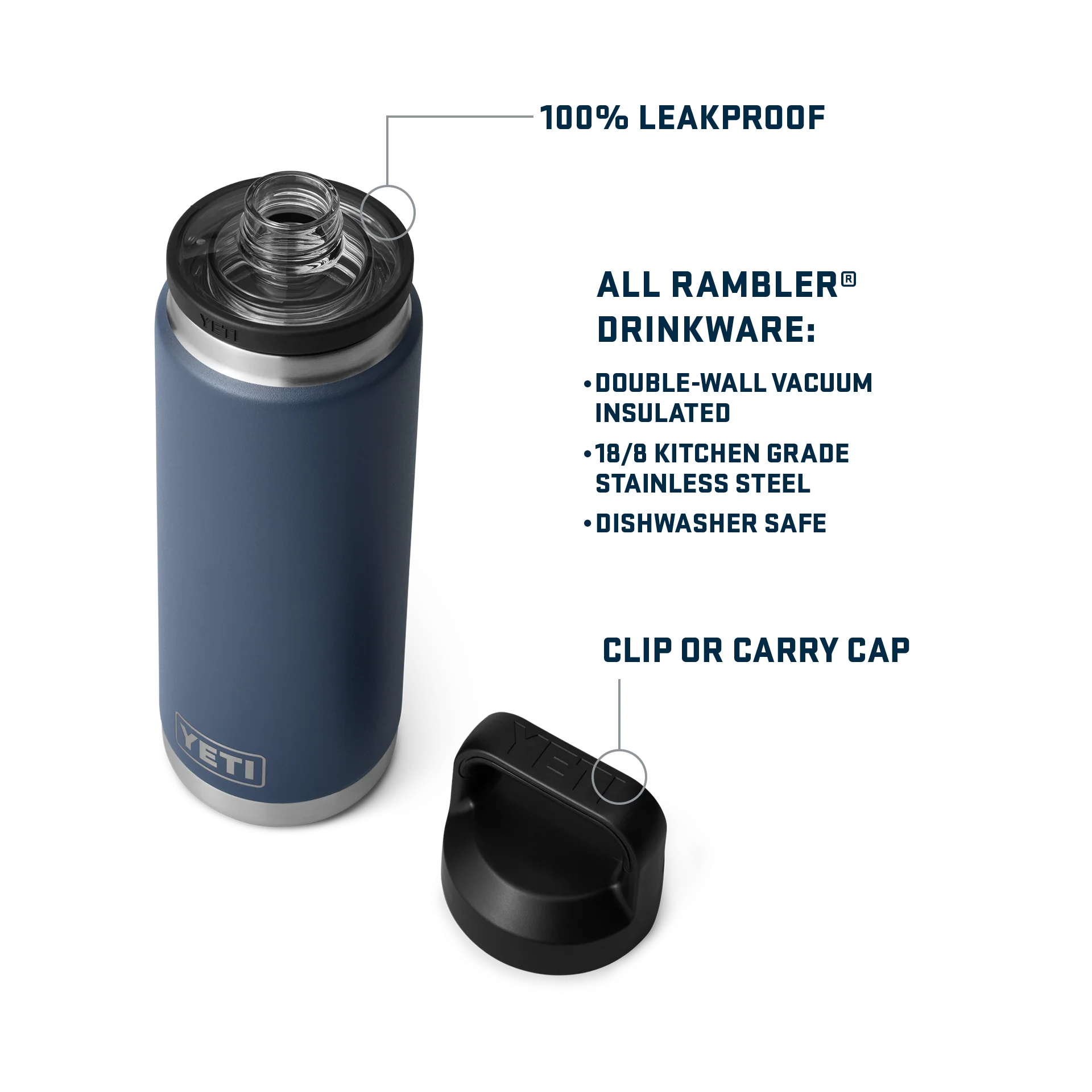 Rambler® 26 oz (769 ml) Bottle With Chug Cap - Image 77