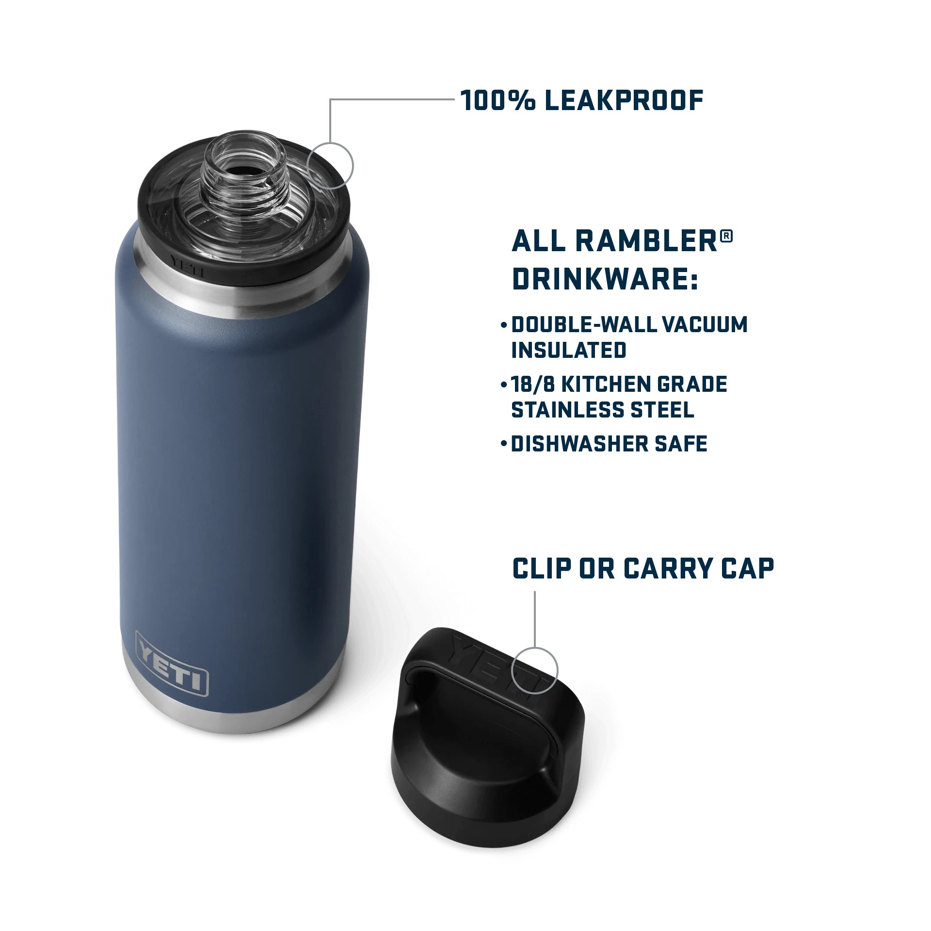 Rambler® 36 oz (1 L) Bottle With Chug Cap - Image 41