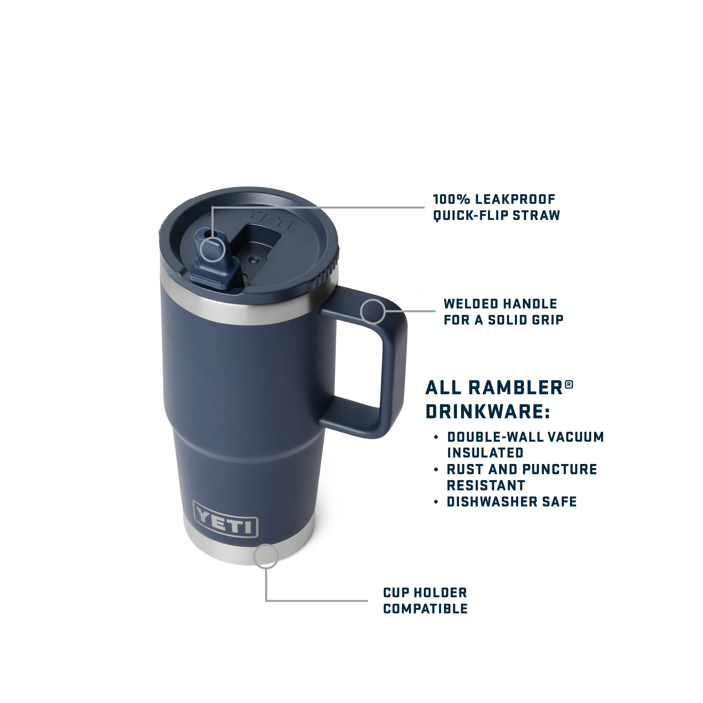 Rambler® 20 oz (591 ml) Travel Straw Mug - Image 29