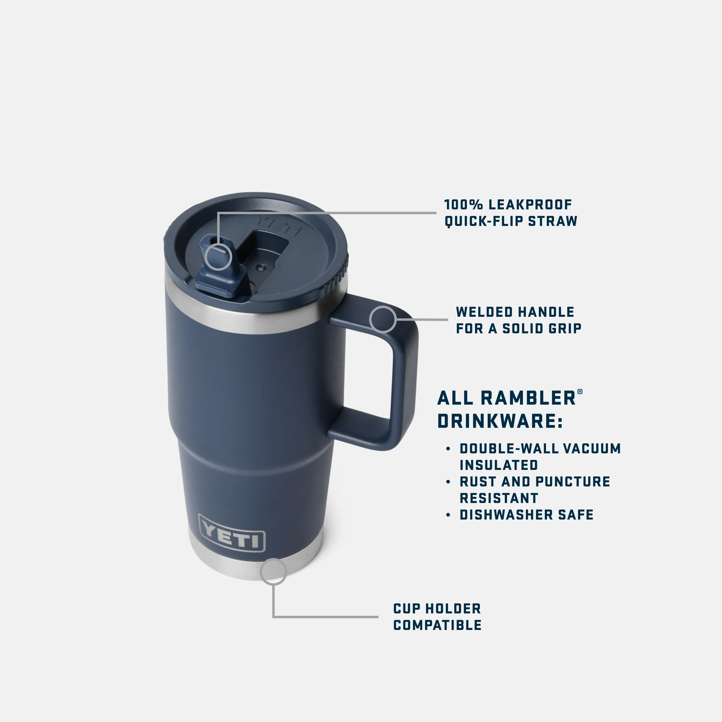 Rambler® 20 oz (591 ml) Travel Straw Mug - Image 53