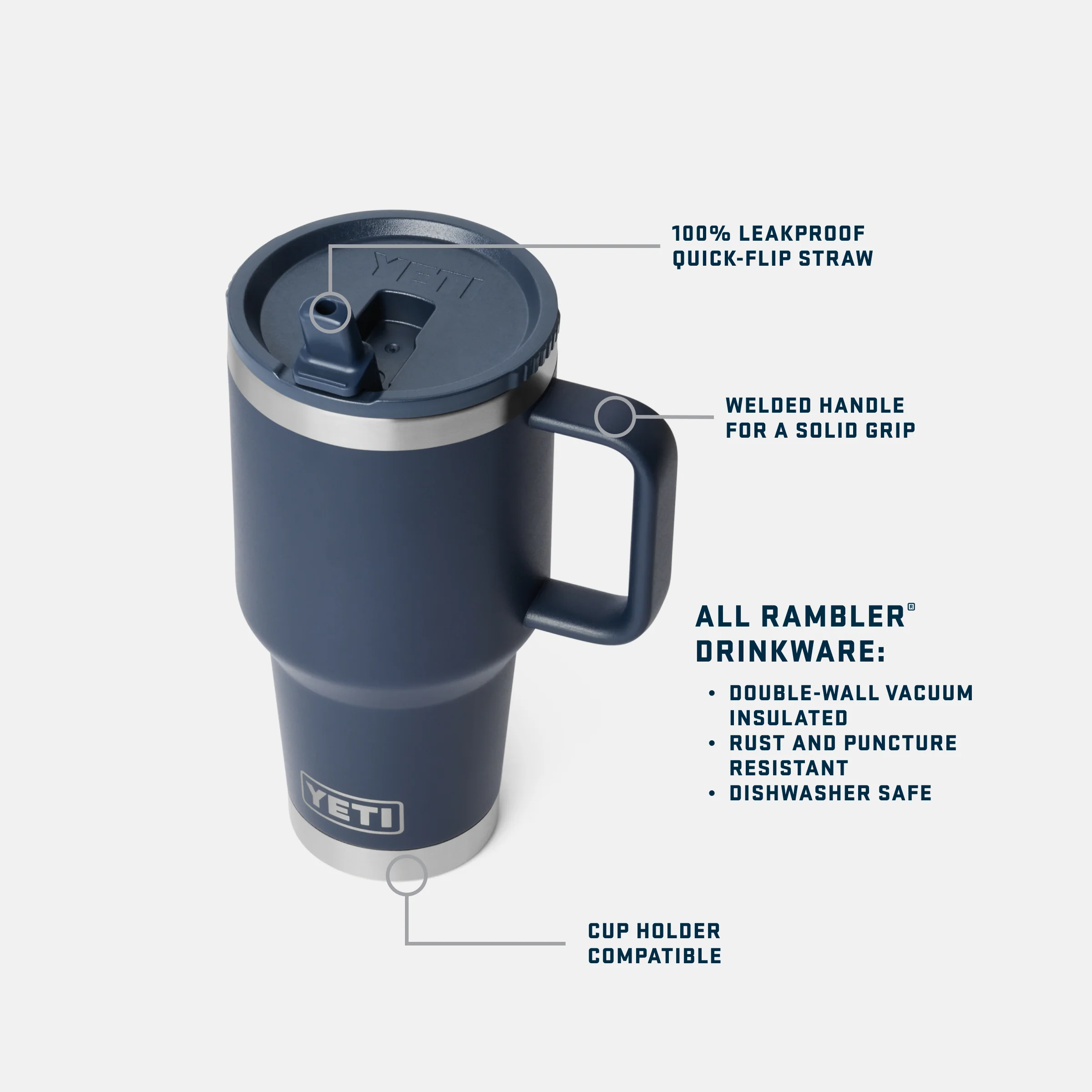 Rambler® 30 oz (887 ml) Travel Straw Mug - Image 53