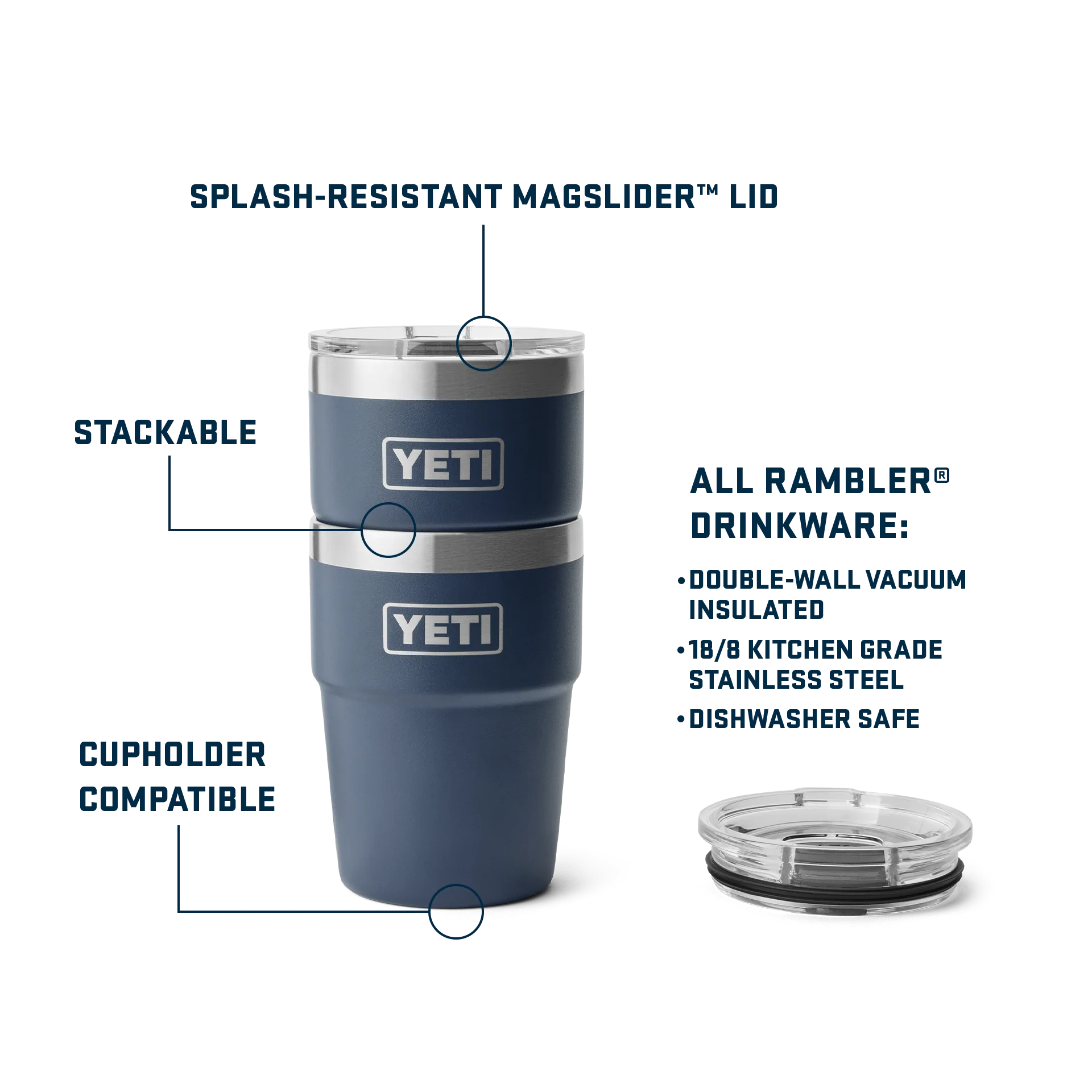 Rambler® 16 oz (473 ml) Stackable Cup - Image 109