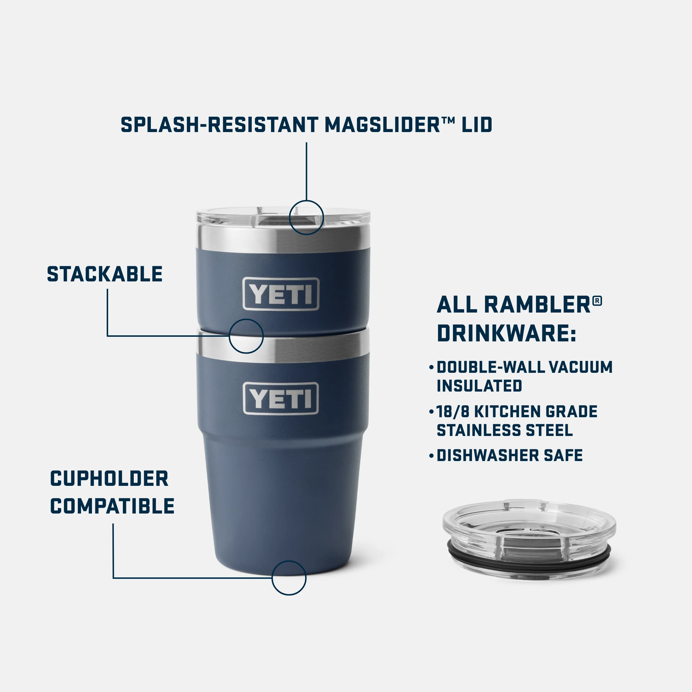 Rambler® 16 oz (473 ml) Stackable Cup - Image 164