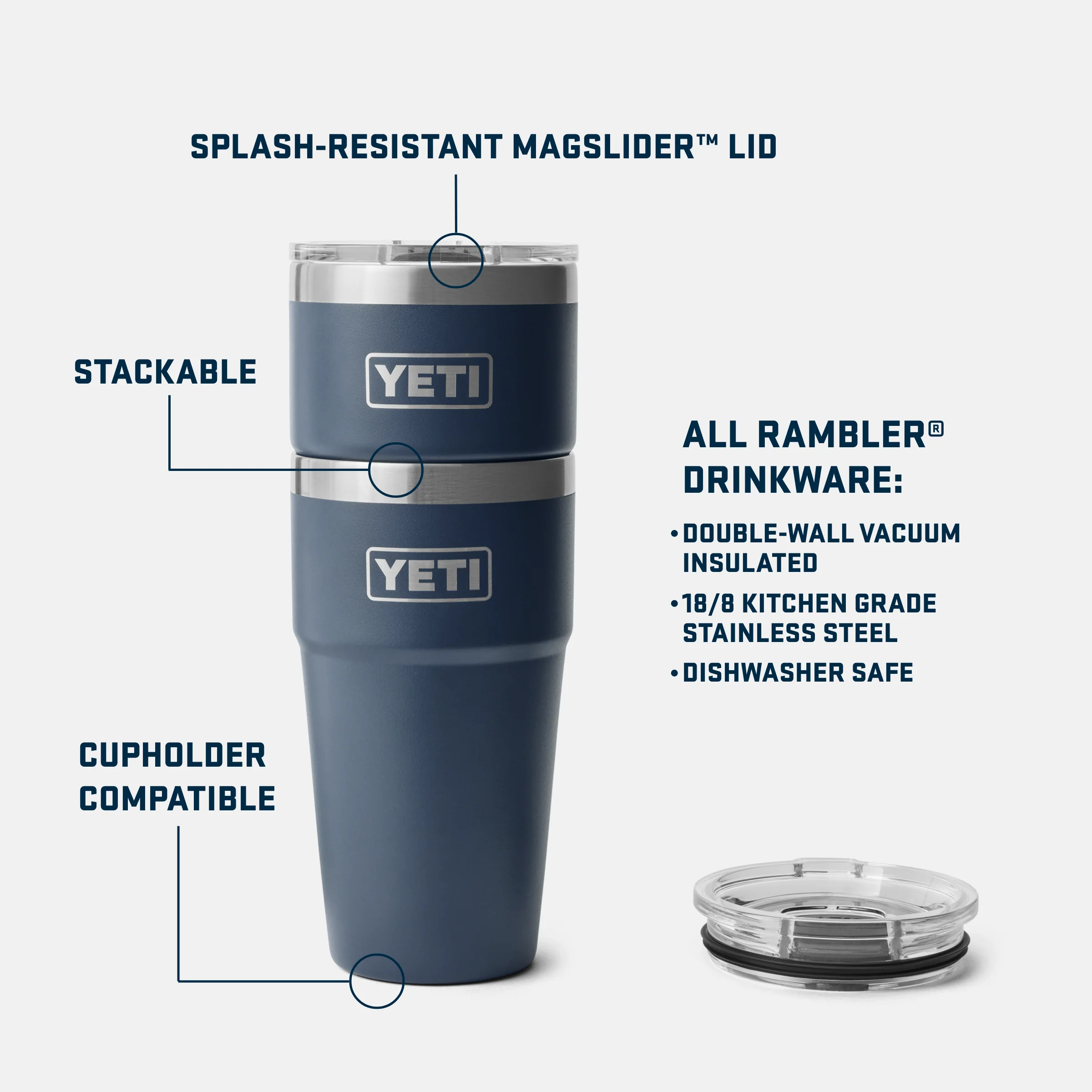 Rambler® 20 oz (591 ml) Stackable Cup - Image 132