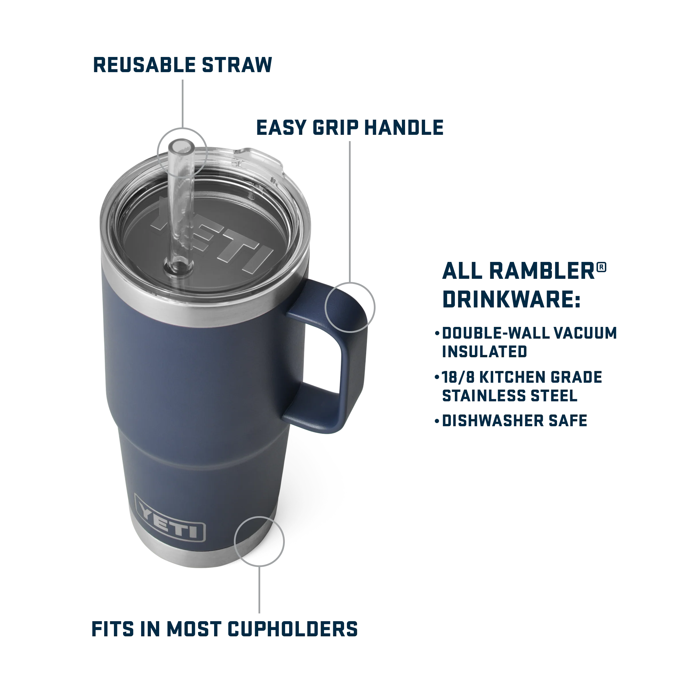 Rambler® 25 oz (739 ml) Straw Mug - Image 59