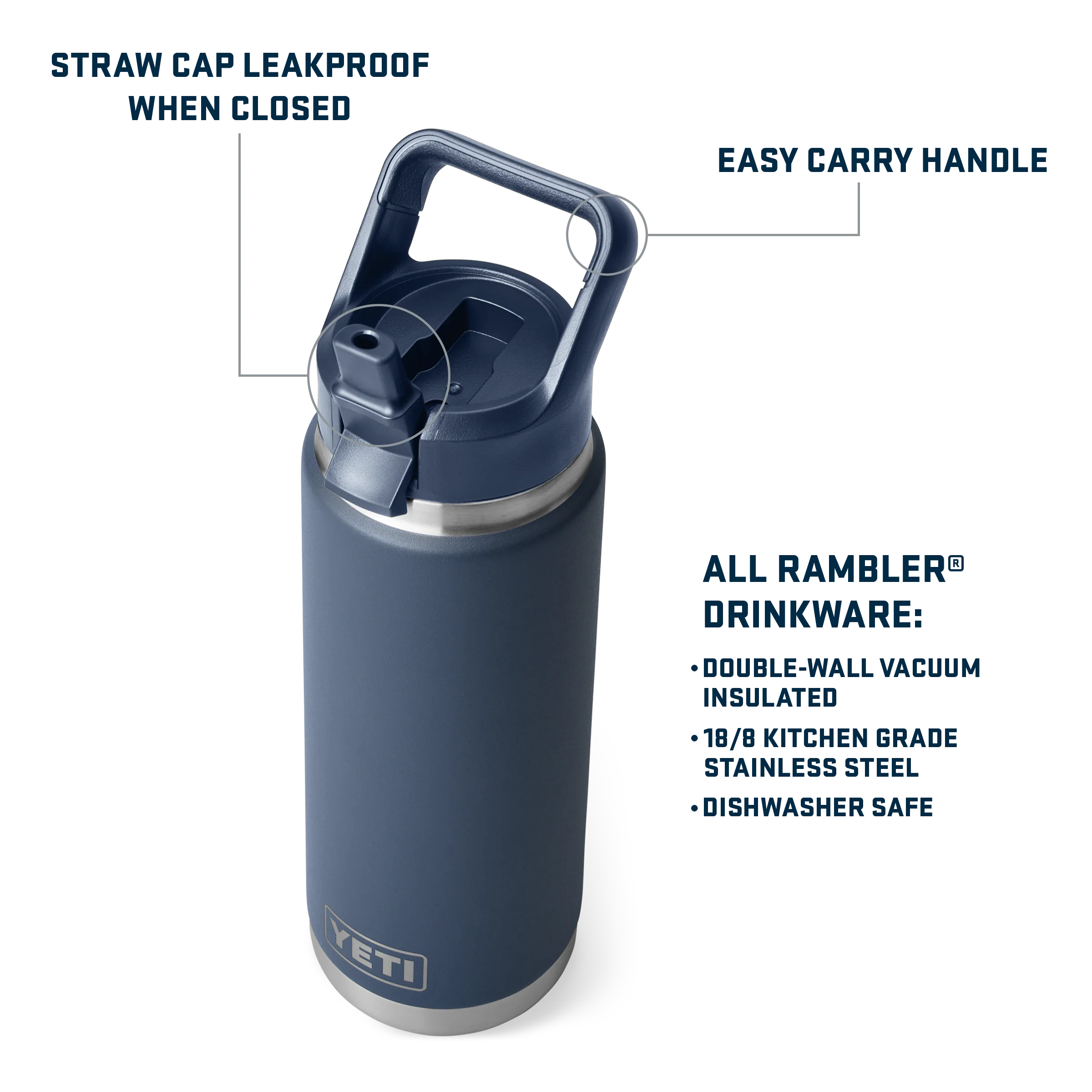 Rambler® 26 oz (769 ml) Straw Bottle - Image 83