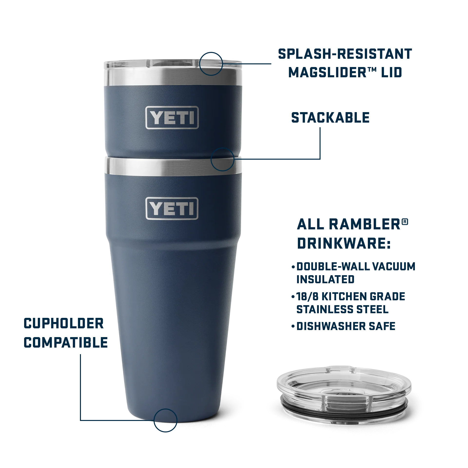 Rambler® 30 oz (887 ml) Stackable Cup - Image 29