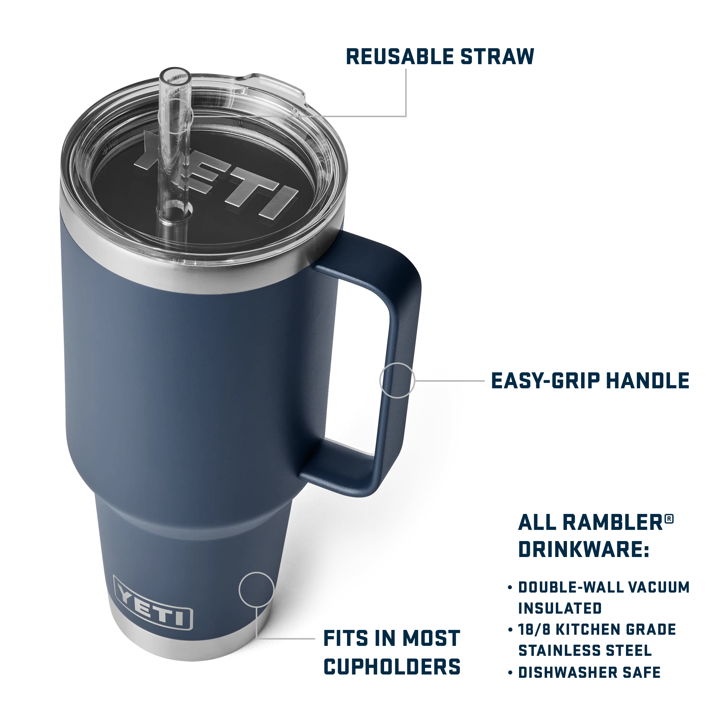 Rambler® 42 oz (1.2 L) Straw Mug - Image 59